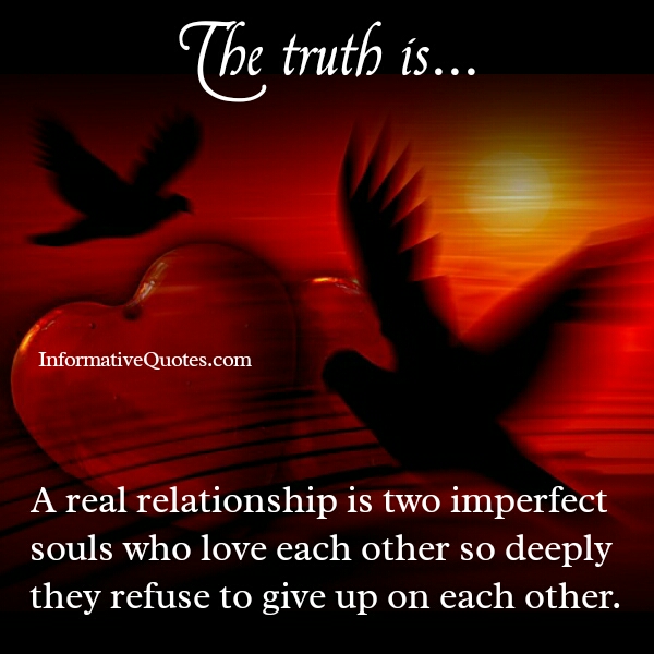 A is relationship what real